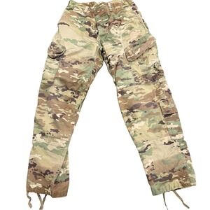 Camouflage Cargo Pants Size 31 Tactical Ripstop Baggy Drawstring Buttonfly